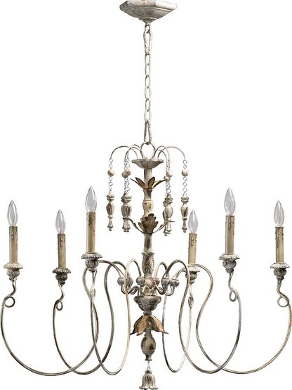 Palermo 32 inch 6-Light Chandelier.